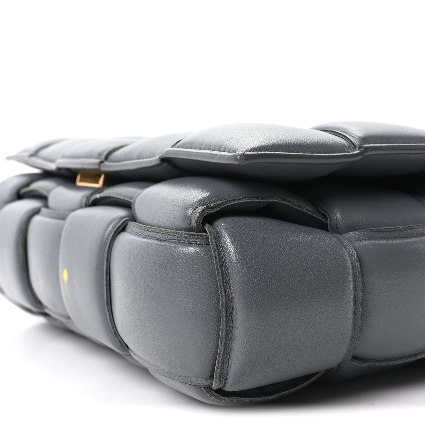 Nappa Maxi Intreccio Padded Cassette Crossbody Bag Thunder