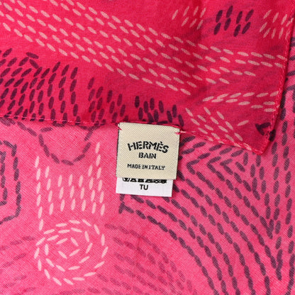 Hermes Cotton Eperon d'Or Pareo Rose Flash 5 of 5