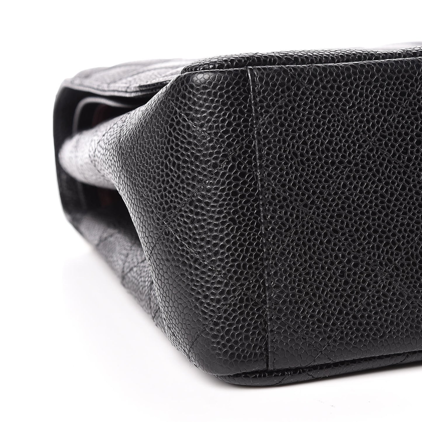 Caviar Quilted Maxi Double Flap Black