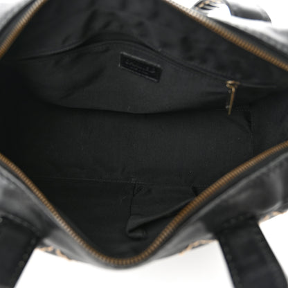 Chanel Calfskin Contrast Stitch Surpique Bowler Black 5 of 15