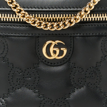 Gucci Calfskin GG Matelasse Mini Top Handle Bag Black 8 of 11