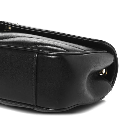 Saint Laurent Lambskin Chevron Quilted Small Loulou Black 13 of 13