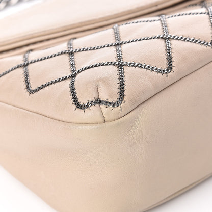 Chanel Lambskin Chain Stitch Clutch Beige 11 of 15