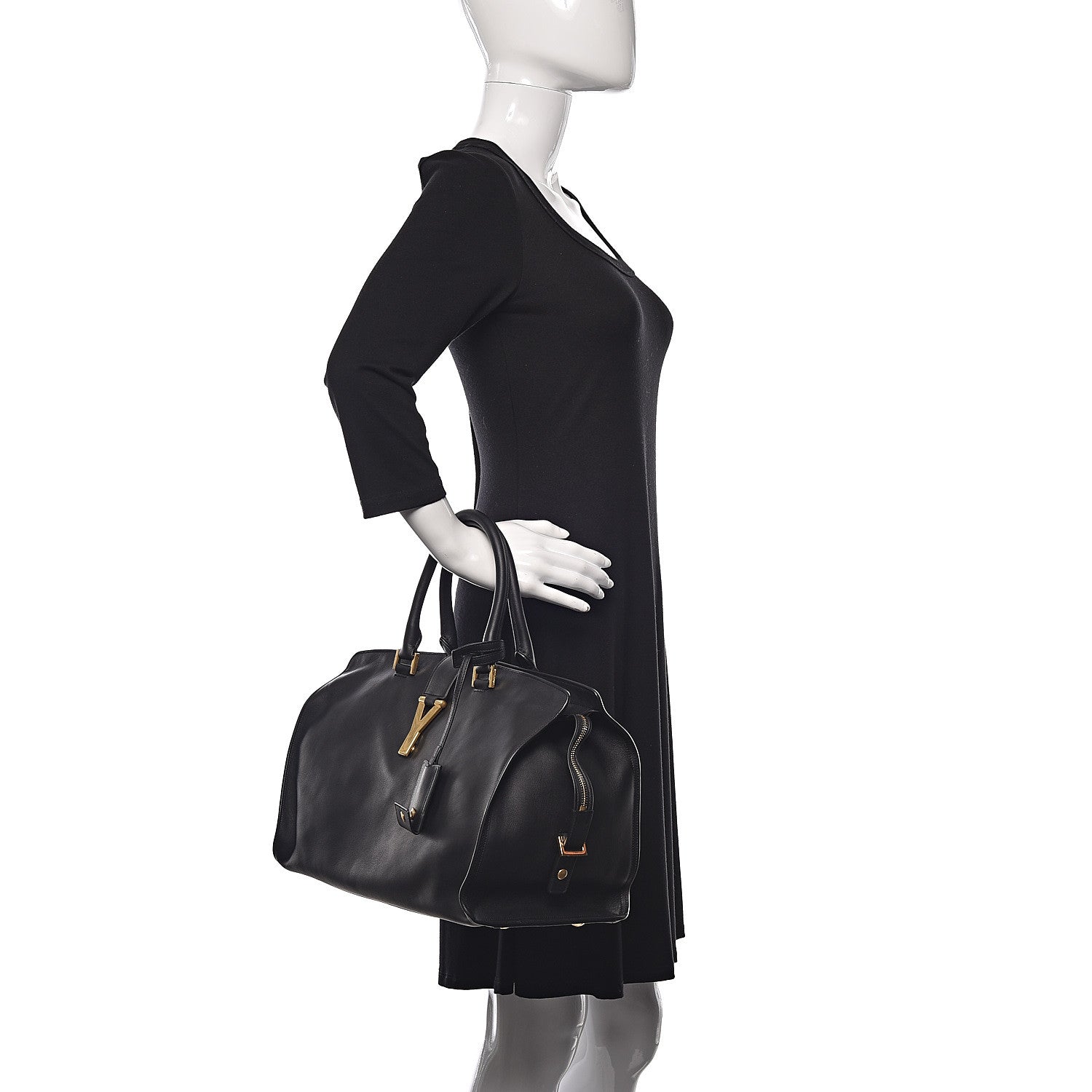 Saint Laurent Calfskin Medium Classic Y Cabas Black 2 of 10