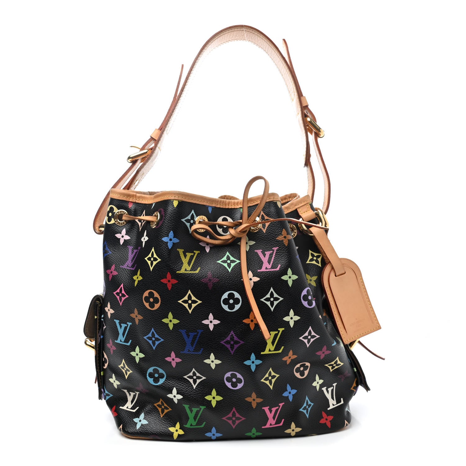 Louis Vuitton Monogram Multicolor Petit Noe Black 1 of 4