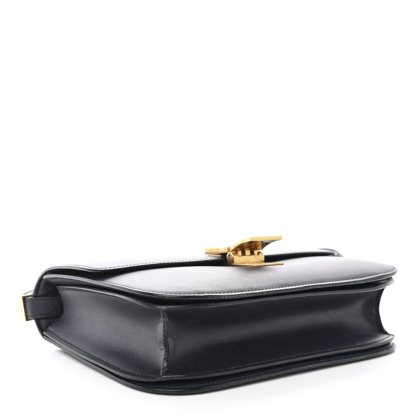 Box Calfskin Medium Classic Box Flap Bag Navy