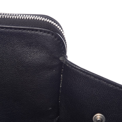 Celine Drummed Calfskin Suede Double Zip Trapeze Black 16 of 23