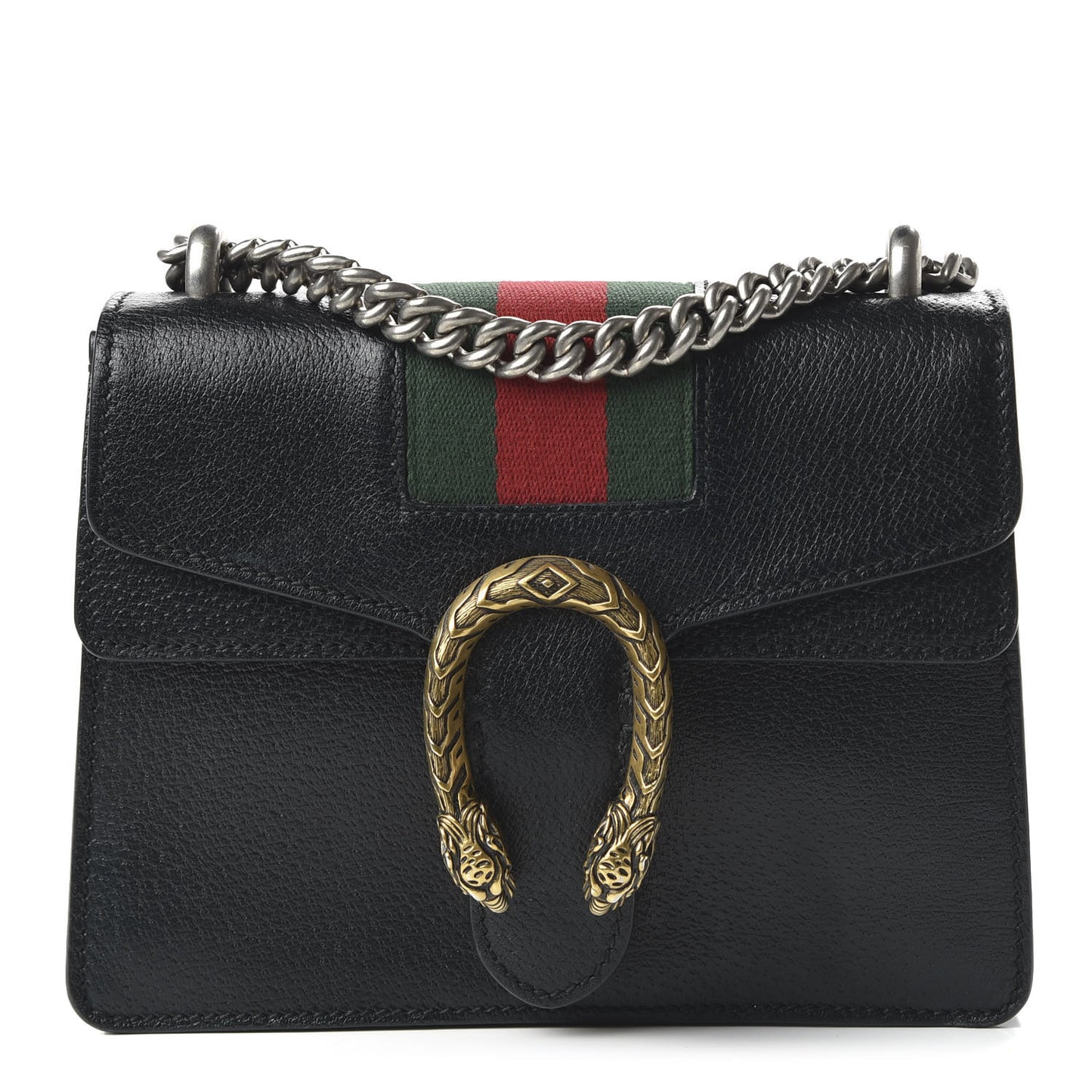 Calfskin Web Mini Dionysus Shoulder Bag Black