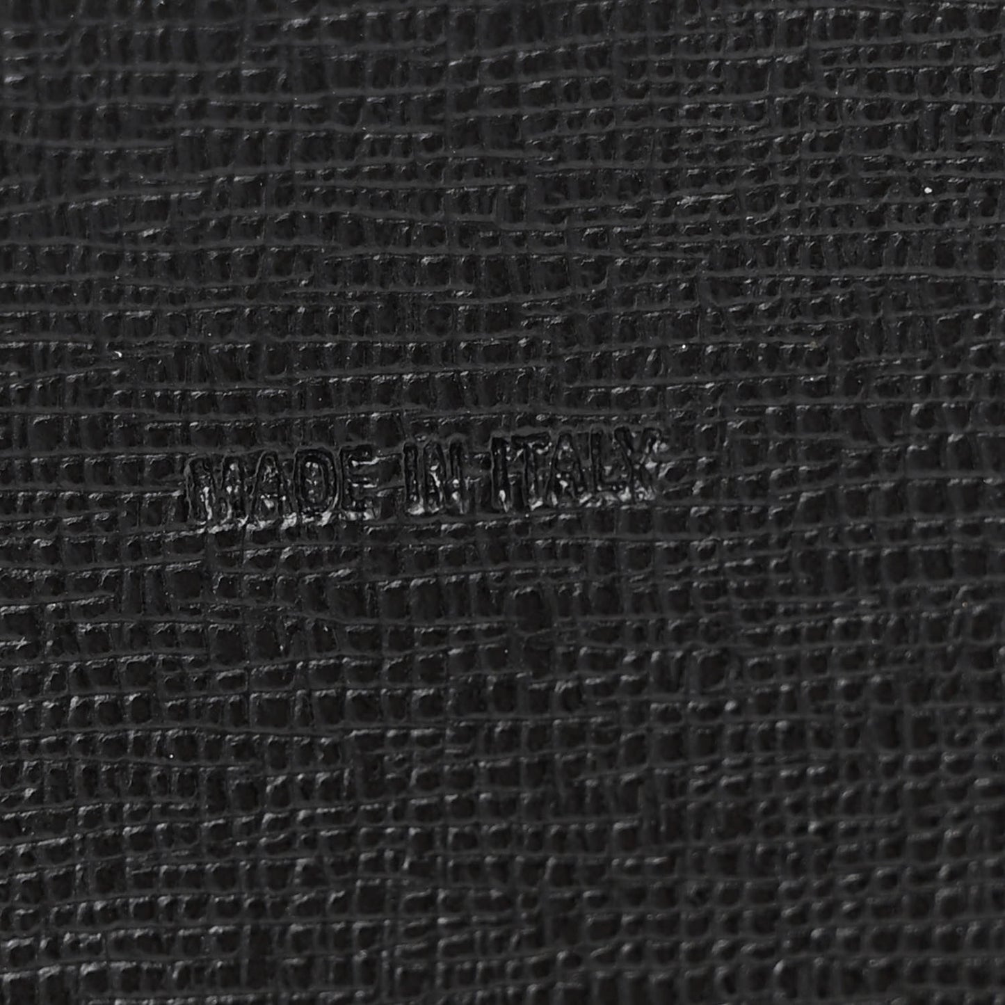 Saffiano Sculpture Binder Clip Shoulder Bag Black