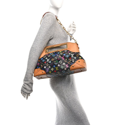 Louis Vuitton Monogram Multicolor Judy GM Black 2 of 9