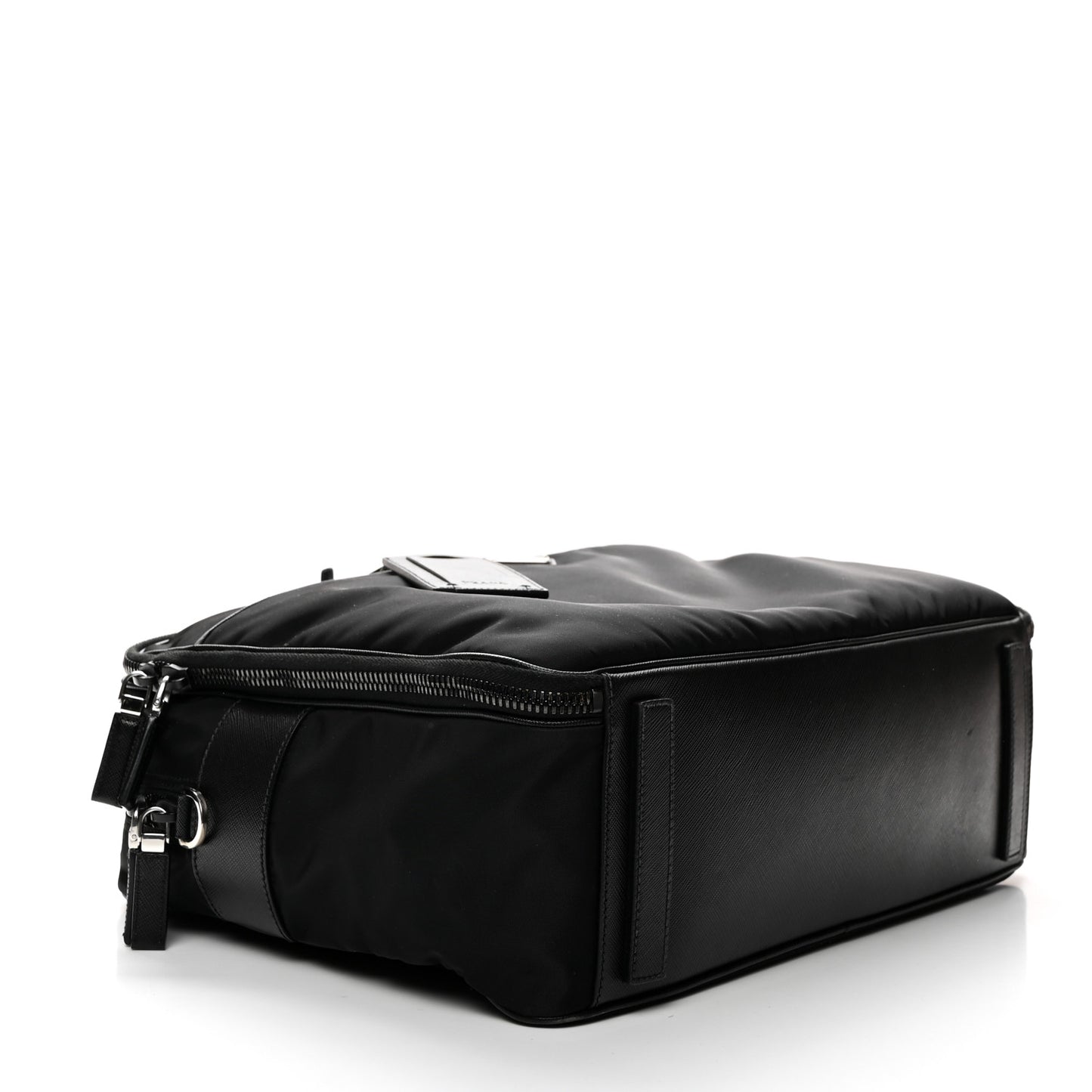 Tessuto Nylon Saffiano Briefcase Black