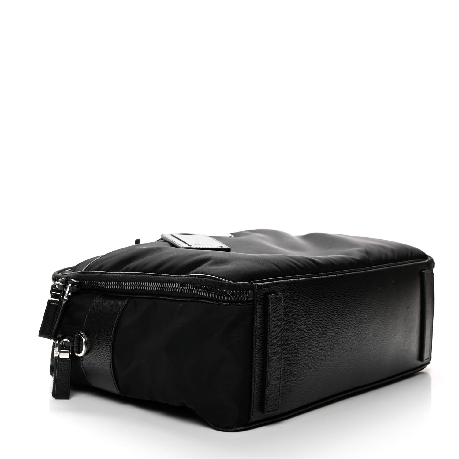 Prada Tessuto Nylon Saffiano Briefcase Black 3 of 9