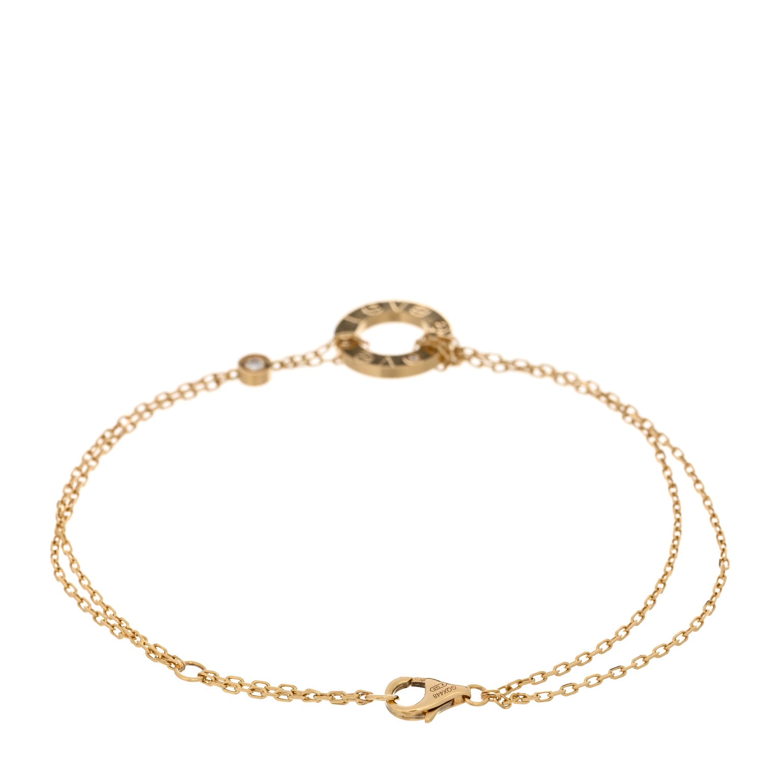 Cartier 18K Yellow Gold Diamond Love Bracelet 2 of 3