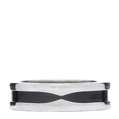 Bulgari Sterling Silver Ceramic Save The Children One-Band Ring 63 10.25 1 of 6