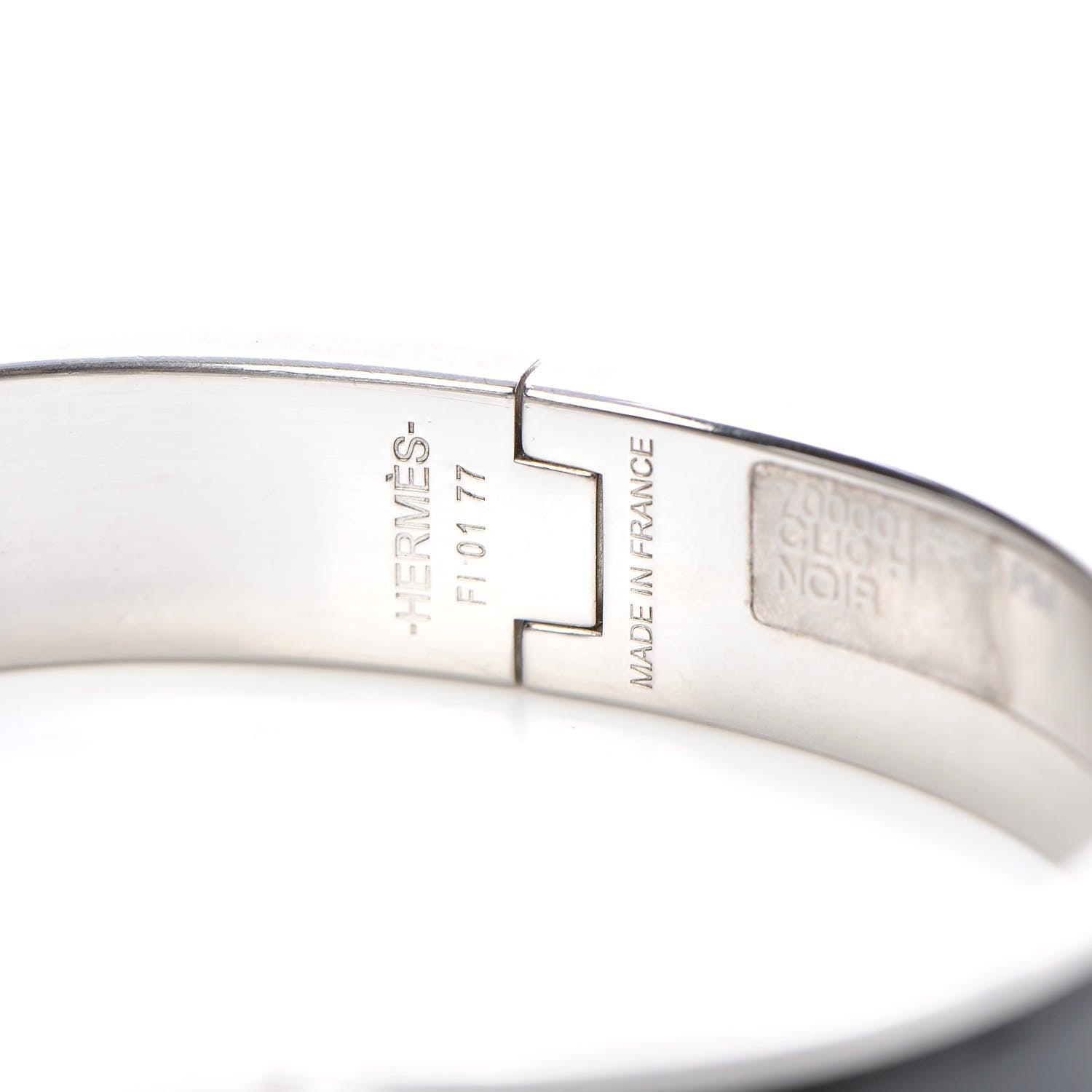 Hermes Enamel Narrow Clic Clac H Bracelet PM Black 4 of 4
