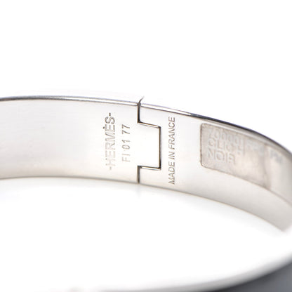 Hermes Enamel Narrow Clic Clac H Bracelet PM Black 4 of 4