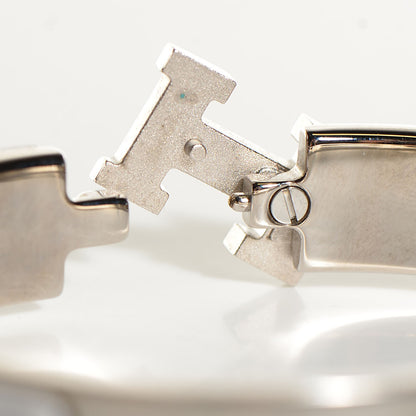 Hermes Enamel Narrow Clic H Bracelet GM Gris Claire 3 of 5