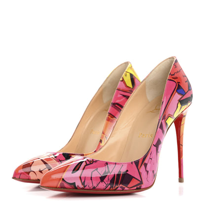 Christian Louboutin Patent Metrograf Pigalle Follies 100 Pumps 37.5 Multicolor 4 of 9