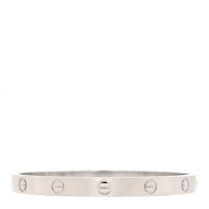 Cartier 18K White Gold LOVE Bracelet 17 2 of 7