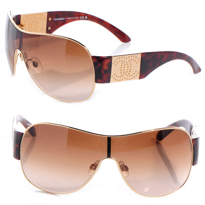 Chanel CC Sunglasses Brown 4154 1 of 6