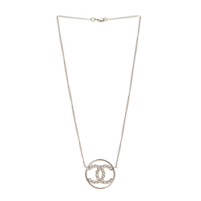 Chanel Baguette Crystal High Society CC Pendant Necklace Gold 3 of 5