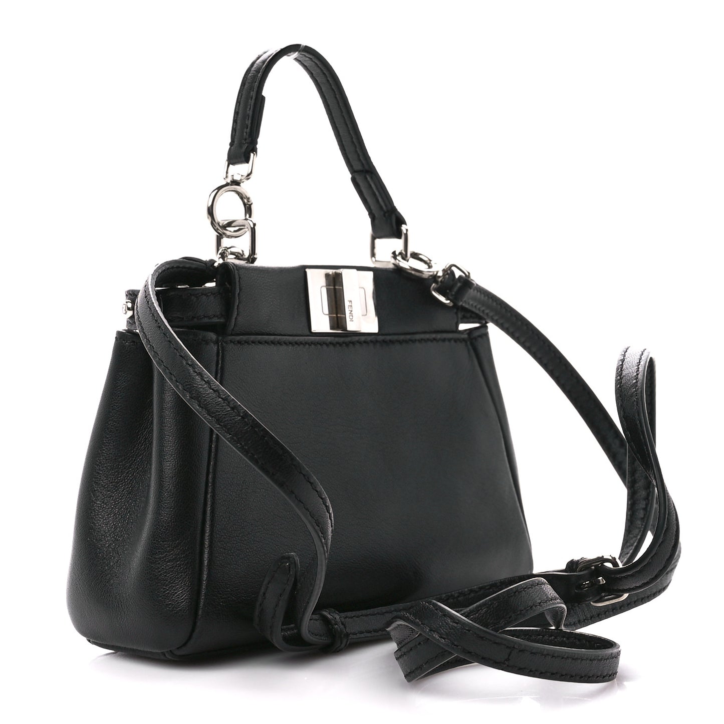 Nappa Flowerland Micro Peekaboo Iconic Satchel Black Multicolor