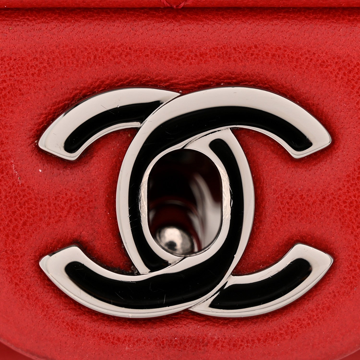 Chanel Lambskin Quilted Mini Rectangular Flap Red 12 of 14