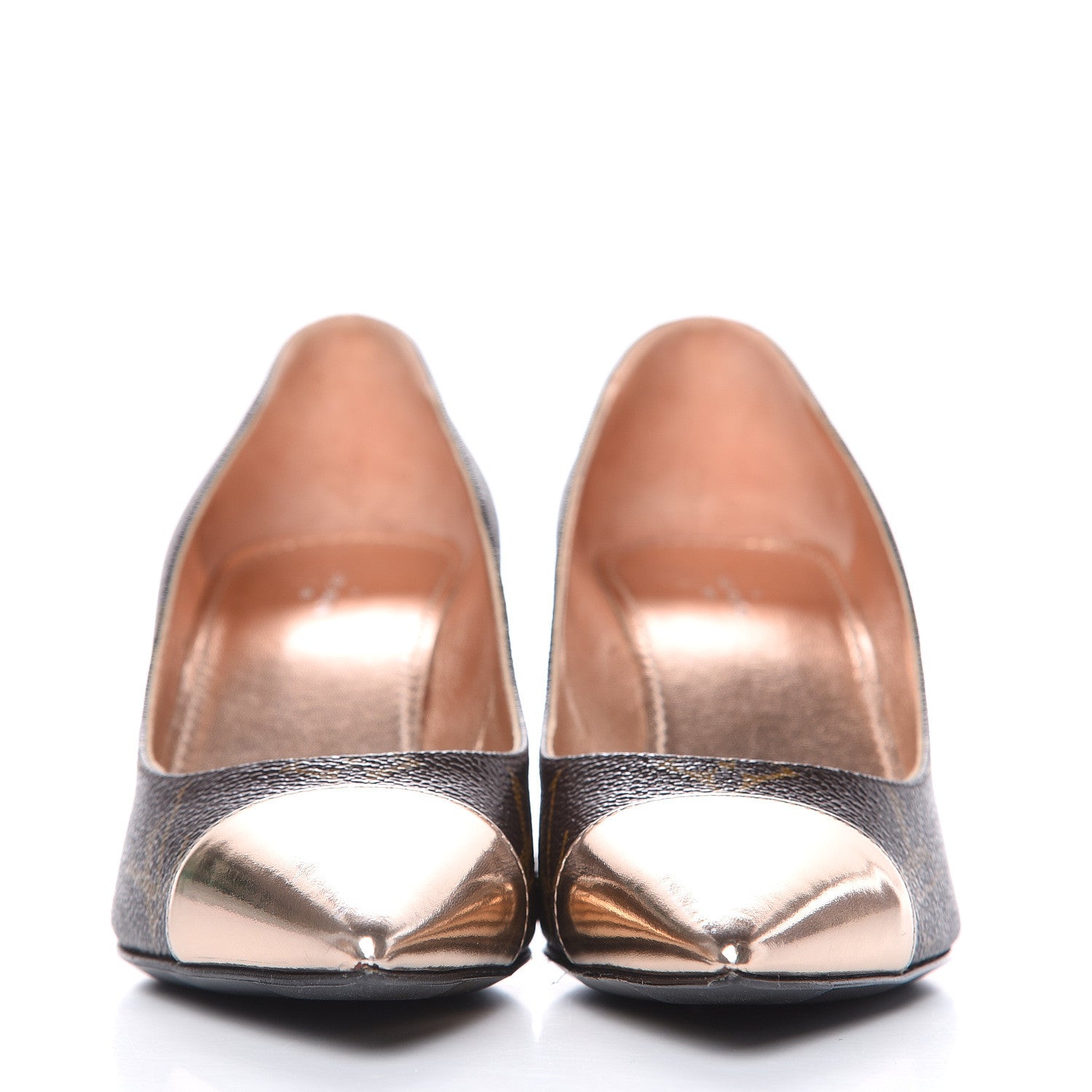 Louis Vuitton Monogram Cherie Pumps 38 Rose Gold 2 of 9