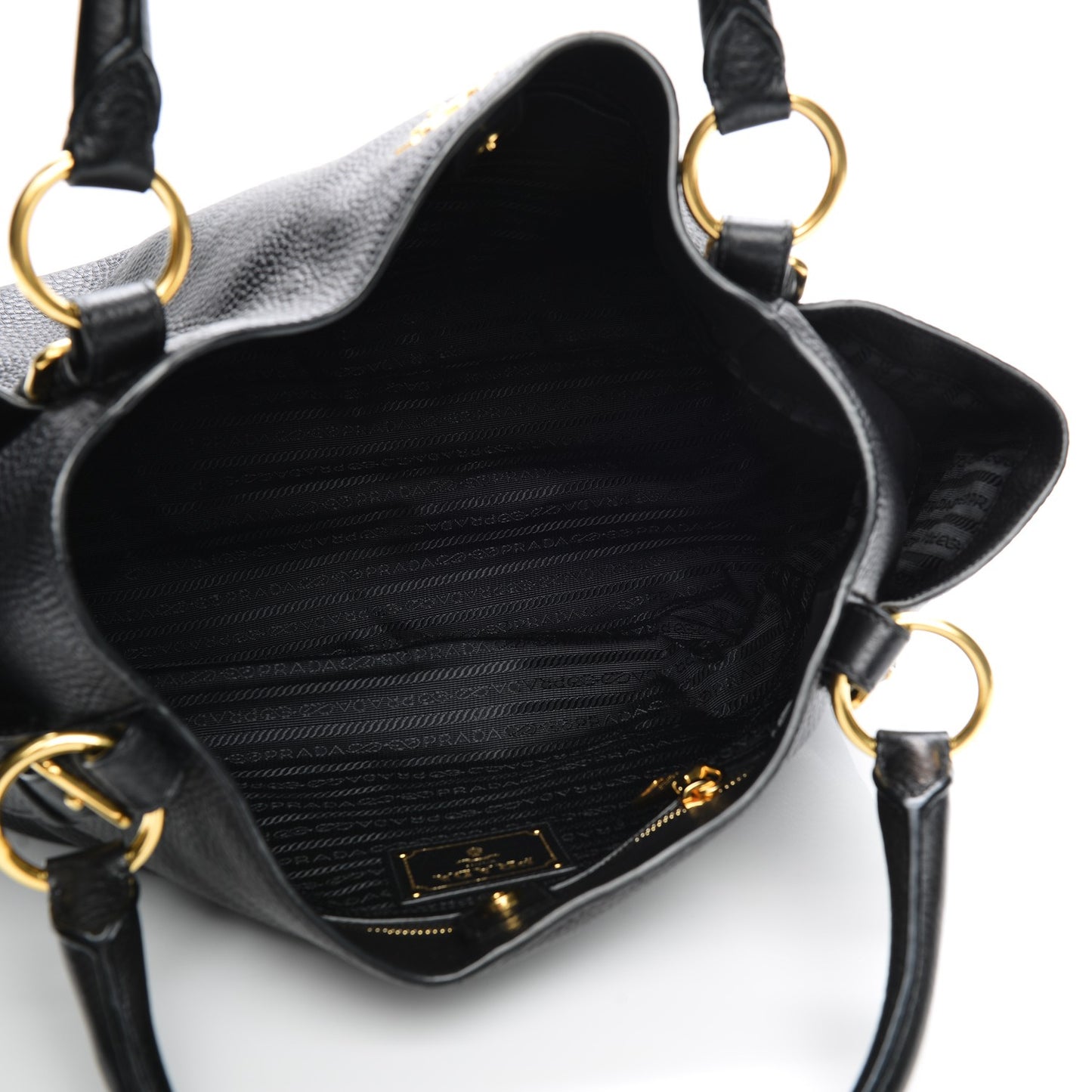 Vitello Daino Tote Nero Black