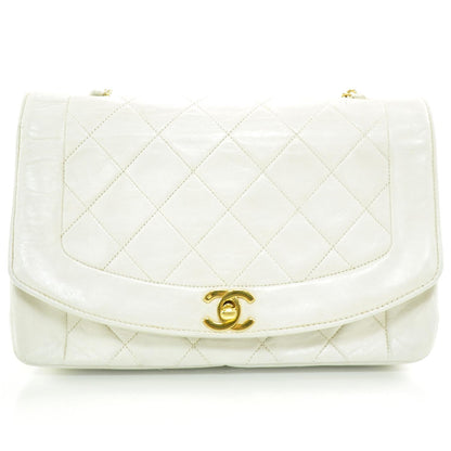 Chanel Lambskin Medium Flap White 1 of 10