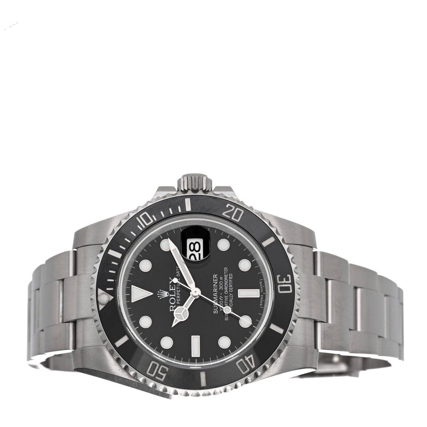 Stainless Steel 40mm Oyster Perpetual Submariner Date Watch Black 116610LN