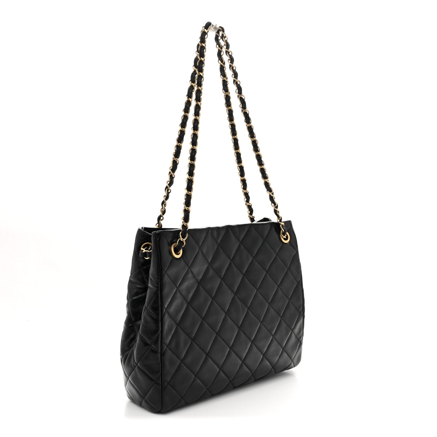 Chanel Shiny Calfskin Quilted Fancy Jewel Tote Bag Black 3 of 11