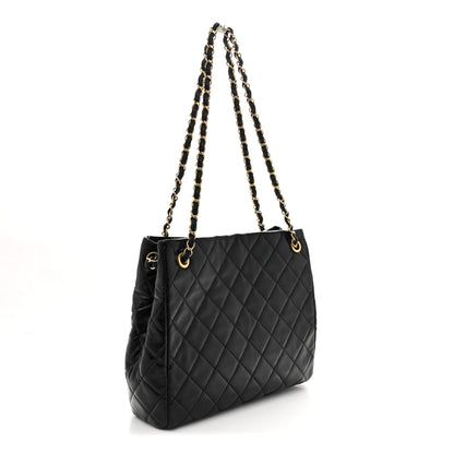 Chanel Shiny Calfskin Quilted Fancy Jewel Tote Bag Black 3 of 11