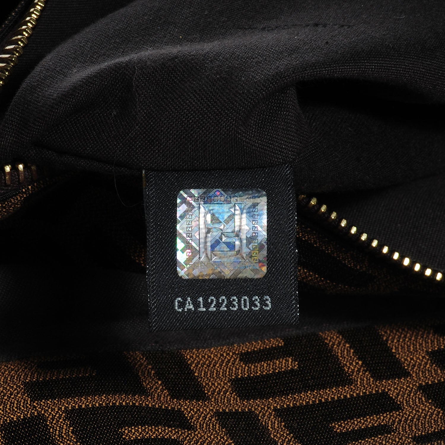 Fendi Zucca Mia Tote Tobacco 7 of 9