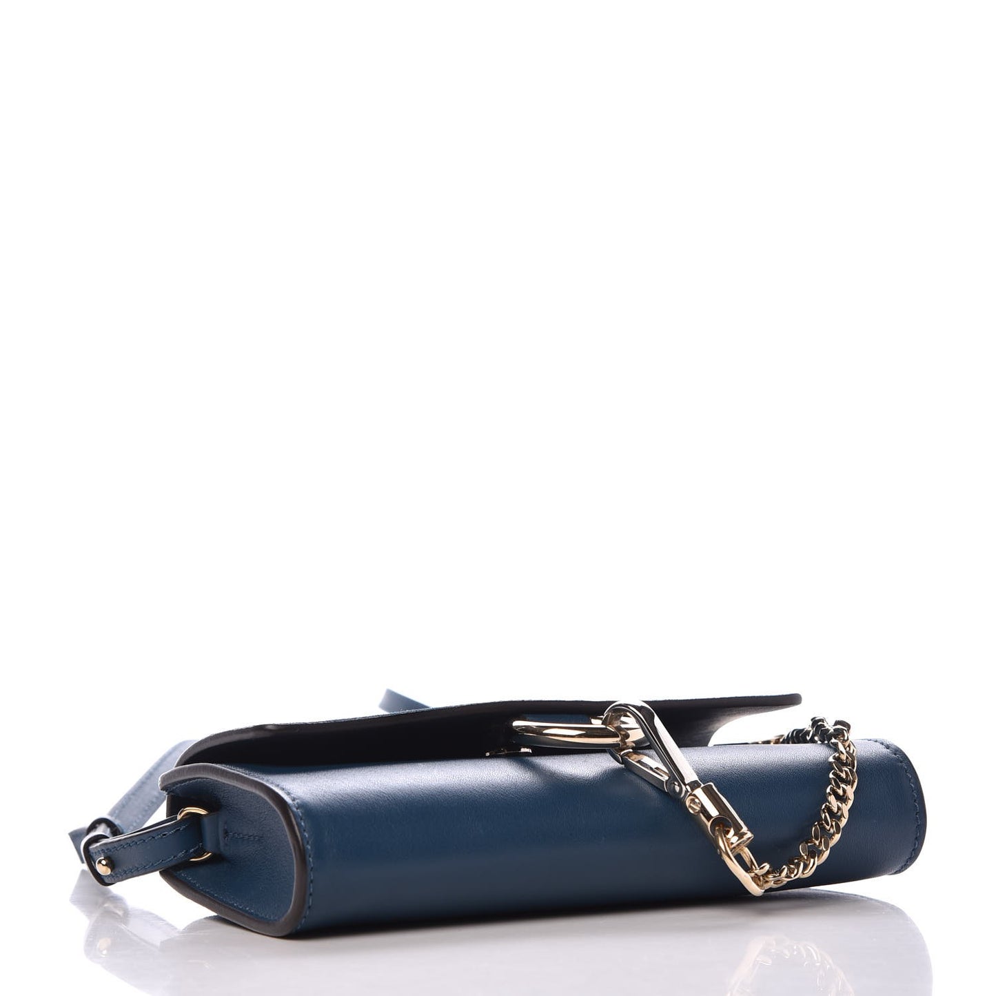 Suede Calfskin Mini Faye Shoulder Bag Majolica Blue