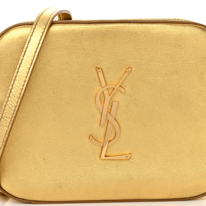 Saint Laurent Metallic Calfskin Small Classic Monogram Camera Bag Gold 7 of 10
