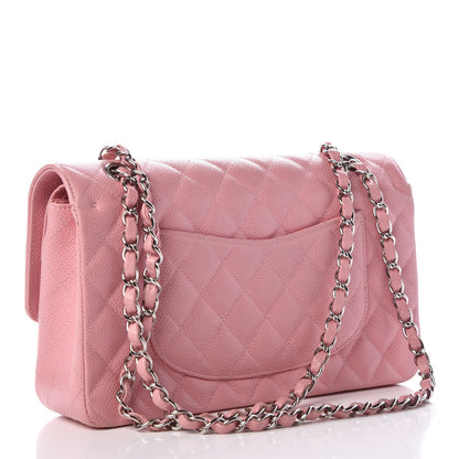 Chanel Caviar Quilted Medium Double Flap Pink 3 of 11