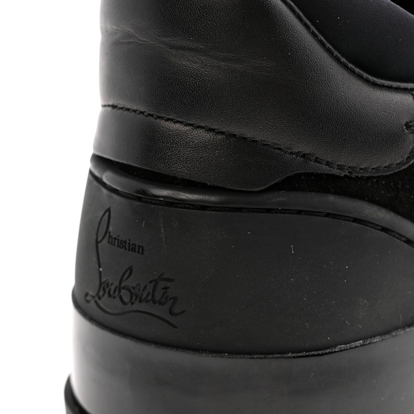 Calfskin Neoprene Veau Velours Mens Aurelien Flat Sneakers 40.5 Black