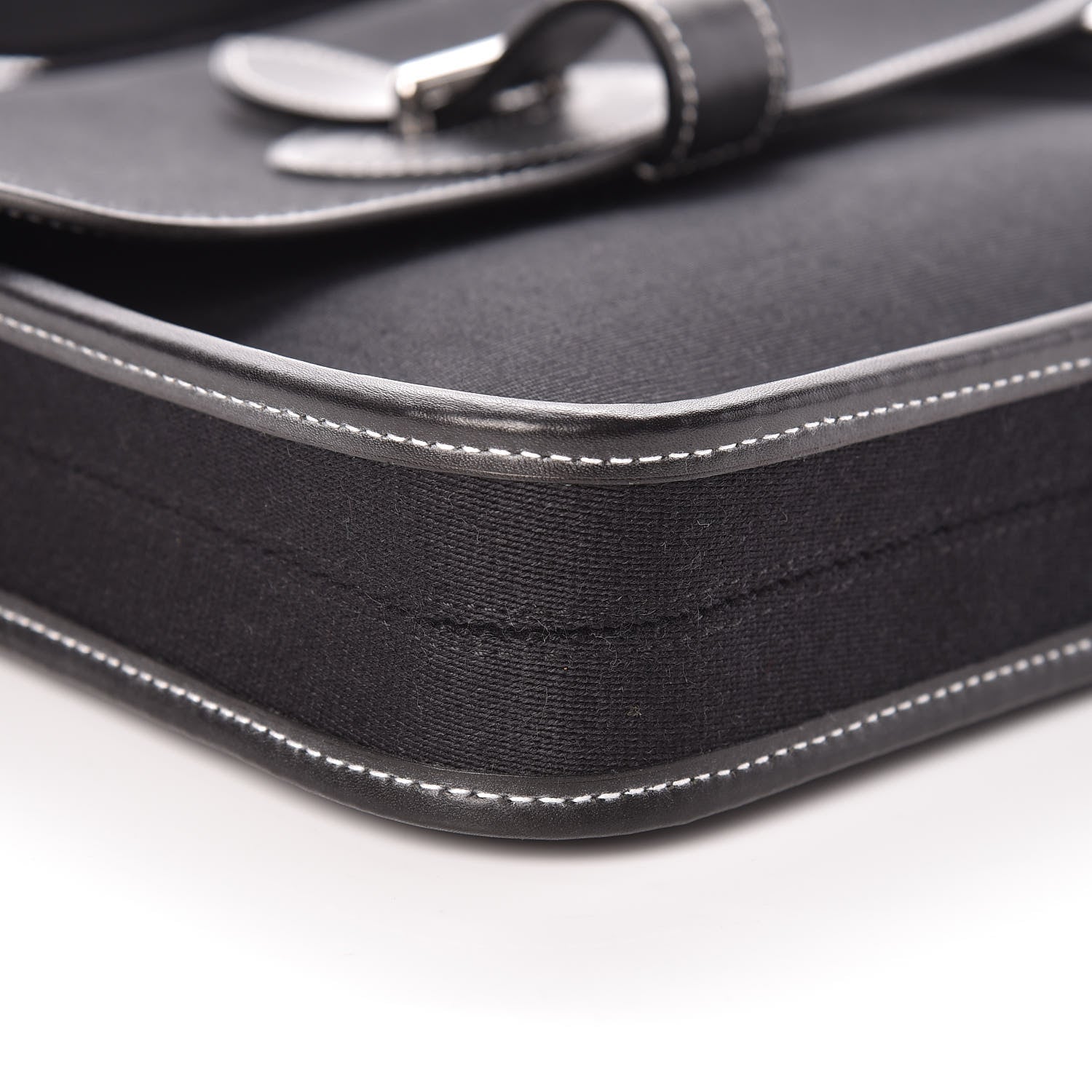 Hermes Toile Officier Mini Buenaventura Messenger Black 5 of 9