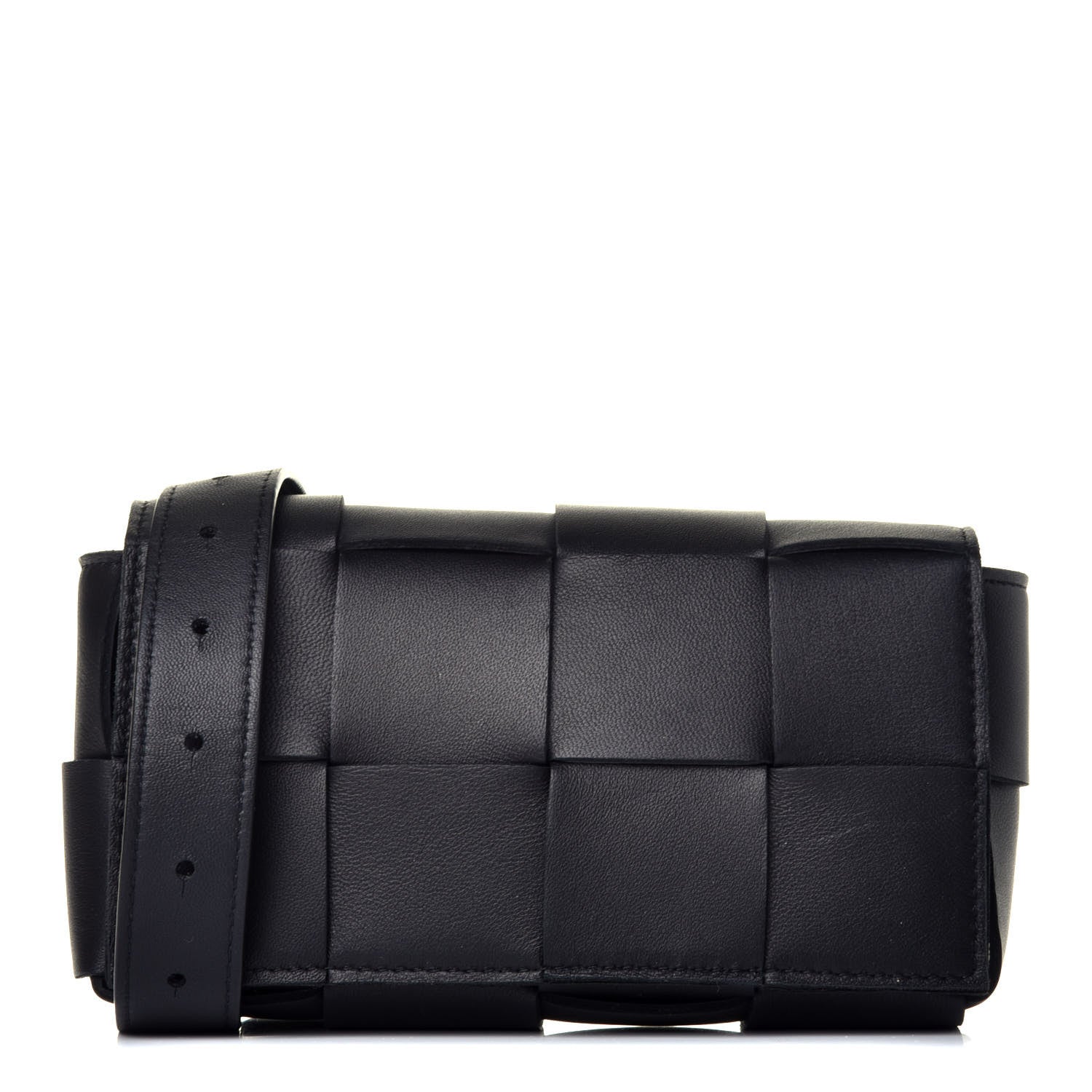 Bottega Veneta Nappa Maxi Intreccio The Belt Cassette Bag Black 1 of 9