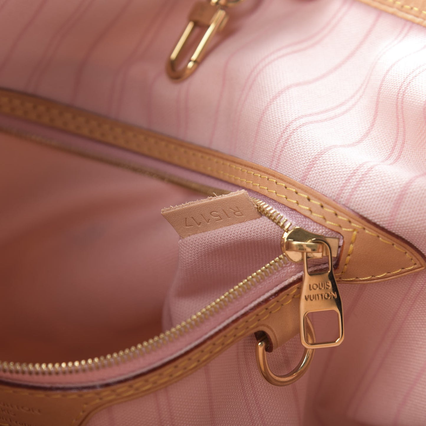 Damier Azur Delightful MM Rose Ballerine