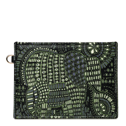 Christian Dior Calfskin Animals Card Holder Green 1 of 9