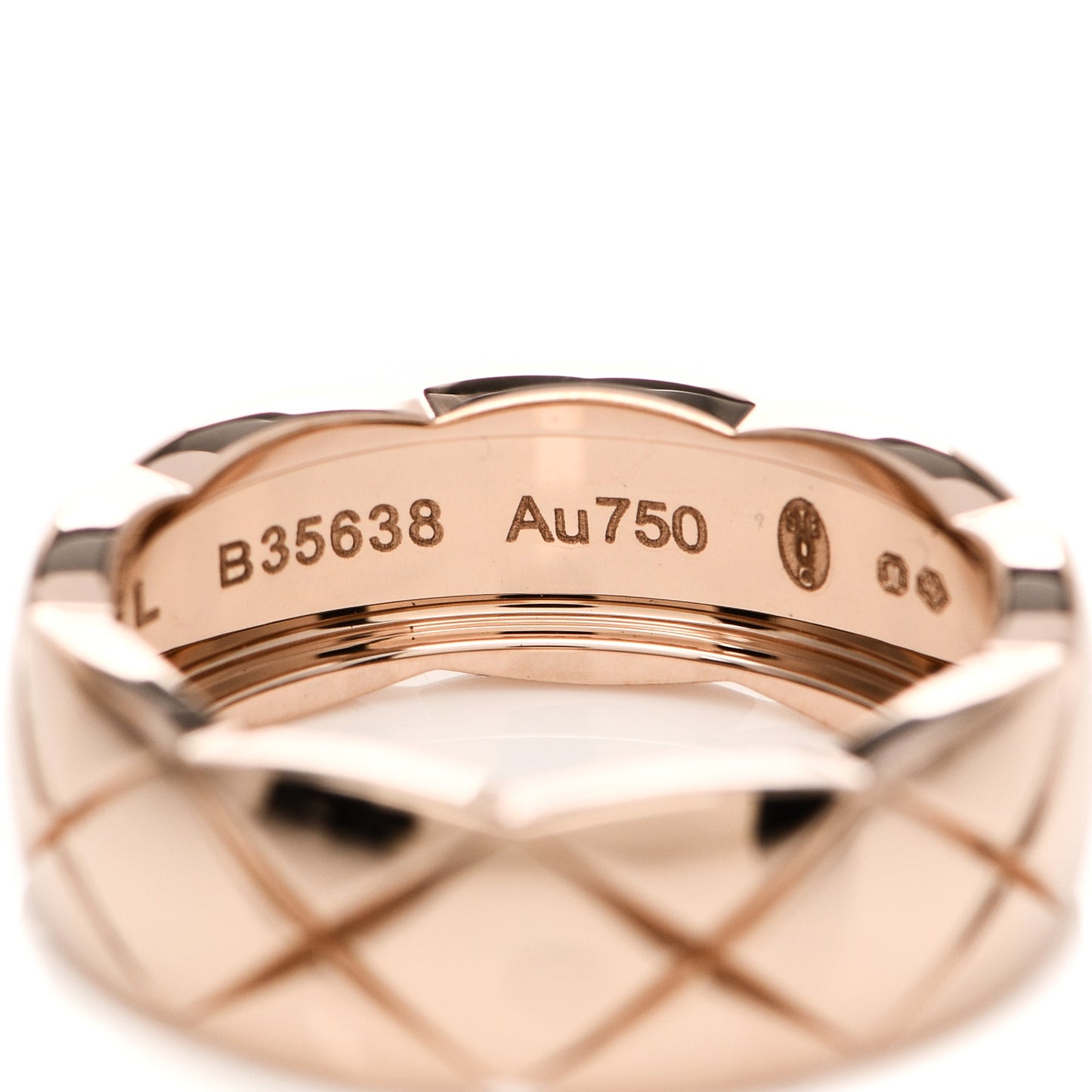 18K Beige Gold Small Coco Crush Ring 54 7