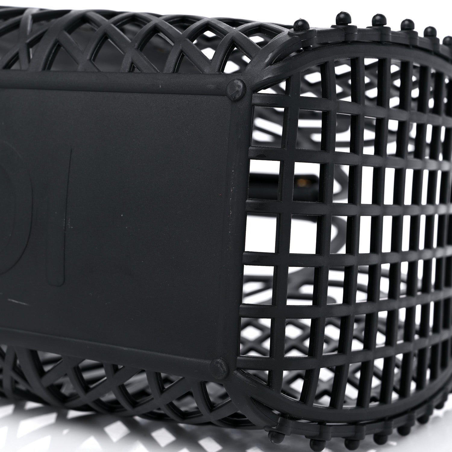 Fendi Recycled Plastic Vitello Liberty Matte Medium Fendi Basket Black Miele Scuro 9 of 12