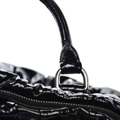 Prada Vernice Gaufre Tote Black 8 of 12