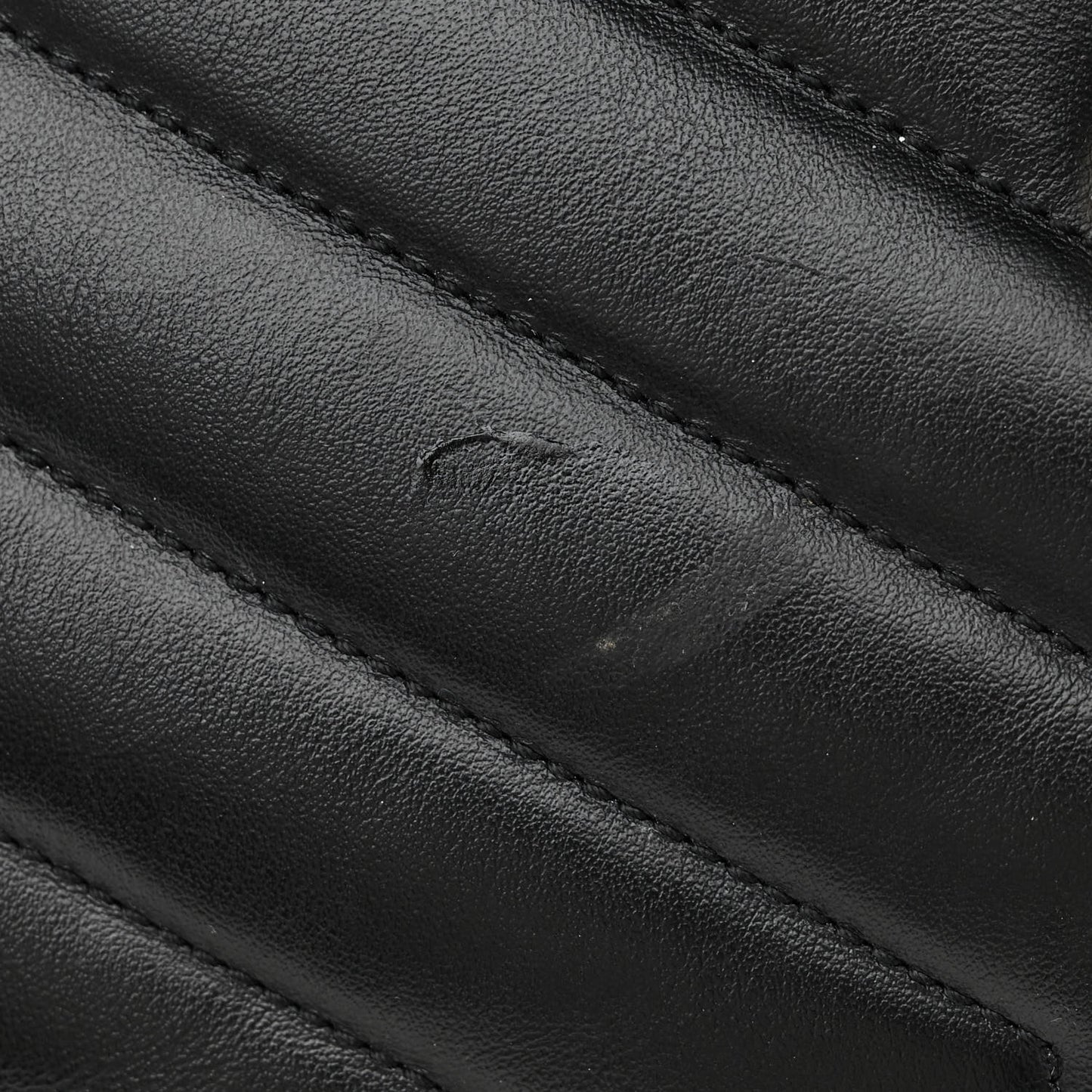 Calfskin Y Quilted Monogram Medium Loulou Chain Satchel Black