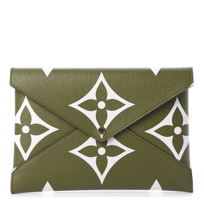 Louis Vuitton Monogram Giant Large Kirigami Pochette Kaki 1 of 8