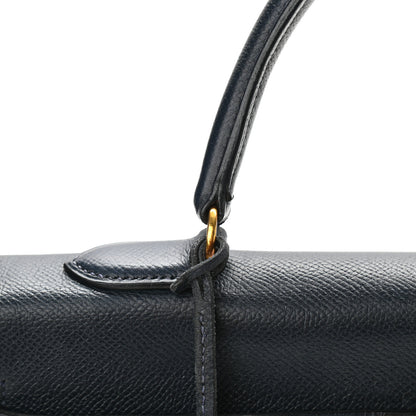 Hermes Courchevel Kelly Retourne 35 Bleu Marine 14 of 15
