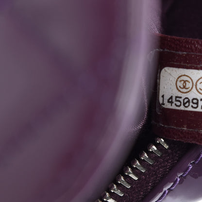Chanel Patent Brilliant Mini Flap WOC Bag Violet 10 of 12