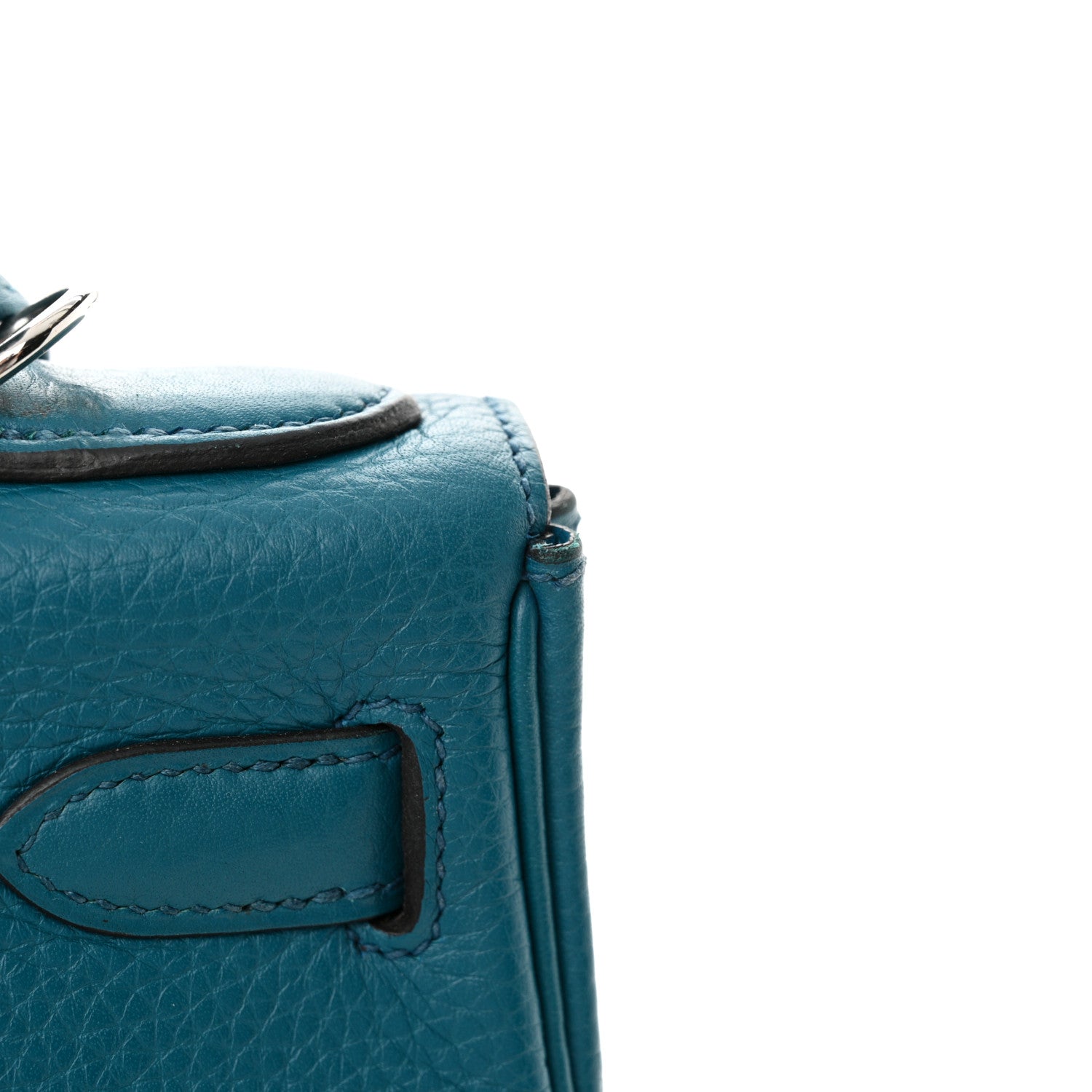 Hermes Taurillon Clemence Kelly Retourne 28 Bleu Izmir 17 of 18